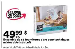 Michaels Ensemble de 66 fournitures d'art pour techniques mixtes d'Artist's Loft offer