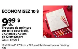 Michaels Trousses de peinture sur toile pour Noël, 27,9 cm x 27,9 cm de Craft Smart offer
