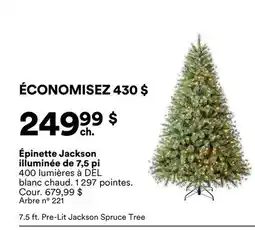 Michaels Épinette Jackson illuminée de 7,5 pi offer