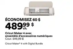 Michaels Cricut Maker 4 avec ensemble d'accessoires numériques offer
