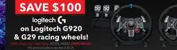 GameStop Logitech G920 & G29 racing wheels offer