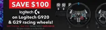 GameStop Logitech G920 & G29 racing wheels offer