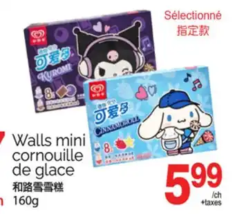 T&T Supermarket WALLS MINI CORNOUILLE DE GLACE, 160 G offer
