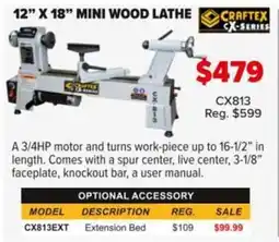 Busy Bee Tools Mini wood lathe offer