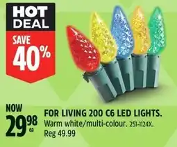 Canadian Tire For living 200 C6 led lights offer