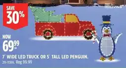 Canadian Tire Wide led truck or 5' tall led penguin offer