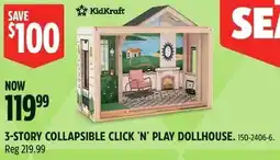 Canadian Tire 3-story collapsible click 'n' play dollhouse offer