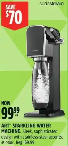 Canadian Tire Art sparkling water machine offer