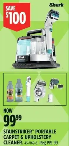 Canadian Tire Stainstriker portable carpet & upholstery cleaner offer