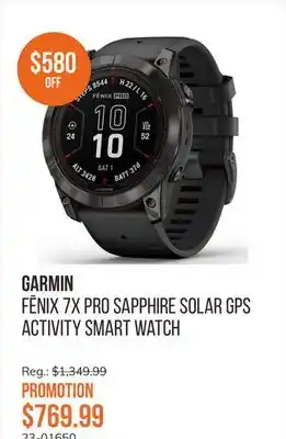 Sail Fēnix 7x Pro Sapphire Solar GPS Activity Smart Watch offer