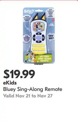 Shoppers Drug Mart Bluey Sing-Along Remote offer