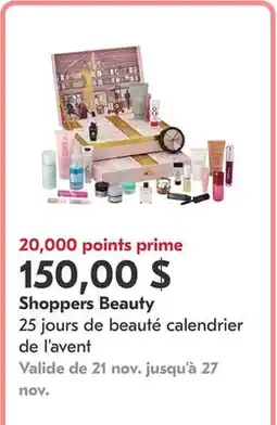 Pharmaprix 25 jours de beauté calendrier de l'avent offer