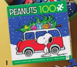 Shoppers Drug Mart PEANUTS 100 Piece Peace and Presents Puzzle Ages 5+ offer
