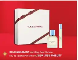 Shoppers Drug Mart DOLCE & GABBANA Light Blue Pour Homme Eau de Toilette Mini Gift Set offer