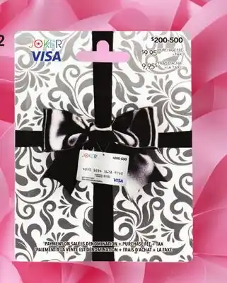 Shoppers Drug Mart JOKER VISA RIBBON Gift Card offer