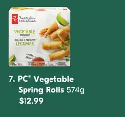 Shoppers Drug Mart PC Vegetable Spring Rolls offer