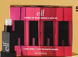 Shoppers Drug Mart E.L.F. COSMETICS GLossy Lip Stain Shades 4 Days Kit offer