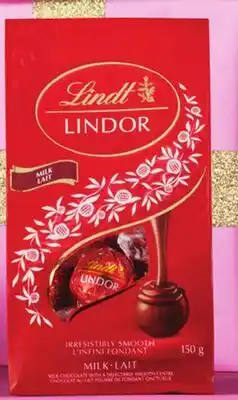 Shoppers Drug Mart LINDT LINDOR Milk Chocolate Truffles Bag offer