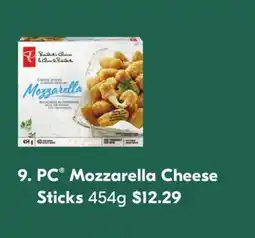 Shoppers Drug Mart PC Mozzarella Cheese Sticks 454g offer