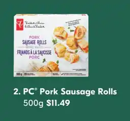 Shoppers Drug Mart PC Pork Sausage Rolls 500g offer