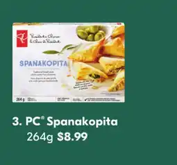 Shoppers Drug Mart PC Spanakopita 264g offer