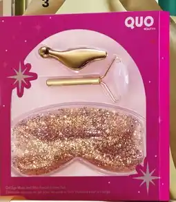 Shoppers Drug Mart QUO BEAUTY Gel Eye Mask and Mini Facial Rollers Set offer