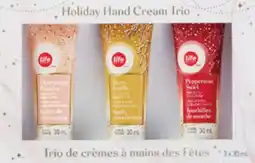 Shoppers Drug Mart LIFE BRAND Holiday Hand Cream Trio offer
