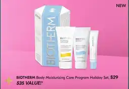 Shoppers Drug Mart BIOTHERM Body Moisturizing Care Program Holiday Set offer