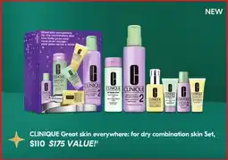 Shoppers Drug Mart CLINIQUE Great skin everywhere: for dry combination skin Set offer
