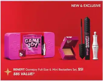 Shoppers Drug Mart BENEFIT Gamejoy Full—Size & Mini Bestsellers Set offer