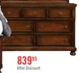 The Brick Chelsea Bedroom 7-Drawer Dresser, 60W x 38H - Cherry Brown offer