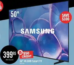 The Brick SAMSUNG 50 U7900F Crystal UHD 4K Smart Tizen OS TV (UN50U7900FFXZC) - 2025 Model offer