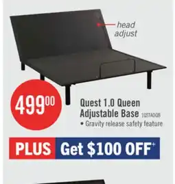 The Brick Quest 1.0 Queen Adjustable Base offer