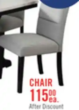 The Brick Verona Dining Chair with Linen-Look Fabric, Wood - Light Grey offer