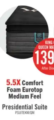 The Brick Beautyrest Black Hotel Presidential Suite Eurotop Medium King Mattress offer