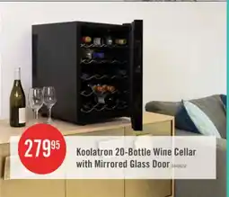 The Brick Koolatron 20 Bottle Wine Cellar with Mirrored Glass Door offer