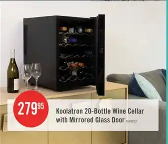 The Brick Koolatron 20 Bottle Wine Cellar with Mirrored Glass Door offer