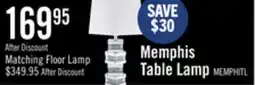 The Brick Memphis 29.9 Glam Table Lamp with Glass, Mirror and Acrylic Crystals offer