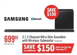The Brick SAMSUNG S800 3.1.2 Channel Soundbar with Wireless Subwoofer (HW-S800D/ZC) offer