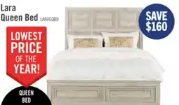 The Brick Lara Panel Bed with Headboard & Frame, Antique Grey - Queen Size offer