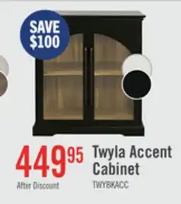 The Brick Twyla 33 Solid Wood Accent Cabinet with Arched Doors - Black offer