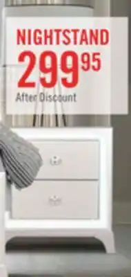 The Brick Halo Bedside 2-Drawer Nightstand with LED Light, 21W x 24H, Glam - White offer