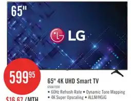 The Brick LG 65 UA7000 4K UHD Smart webOS TV (65UA7000PUB.ACC) - 2025 Model offer