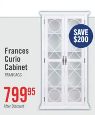 The Brick Frances 36 Curio Cabinet with Glass Doors - White offer