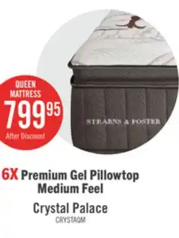 The Brick Stearns & Foster Founders Collection Crystal Palace Pillowtop Queen Mattress offer