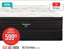 The Brick Beautyrest GL2 Eurotop Firm Queen Mattress offer