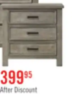 The Brick Levi Bedside 3-Drawer Dresser, 30W x 30H, Wood - Drift Grey offer