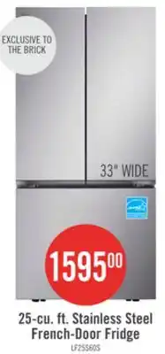 The Brick LG 33 25 Cu. Ft. Smart French-Door Refrigerator - Stainless Steel - LF25S6000S offer