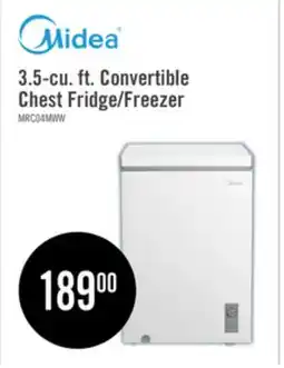 The Brick Midea 3.5 Cu. Ft. Convertible Chest Refrigerator-Freezer - MRC04M4CWW offer