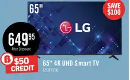 The Brick LG 65 UA77 4K UHD Smart webOS TV (65UA7700PUB.ACCQ) - 2025 Model offer